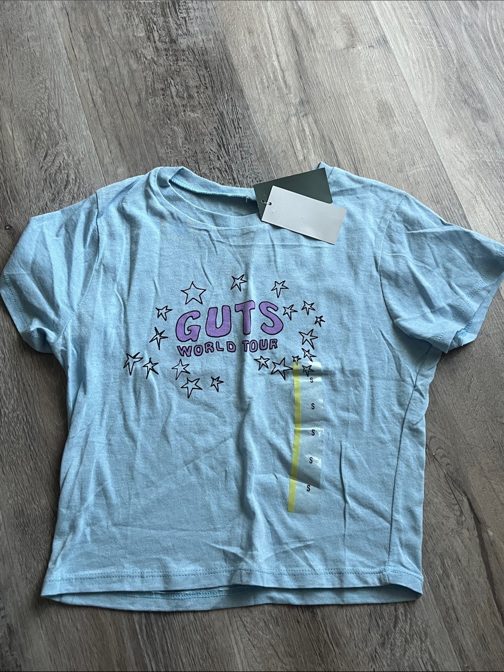 Target Light Blue GUTS World Tour Cropped Tee